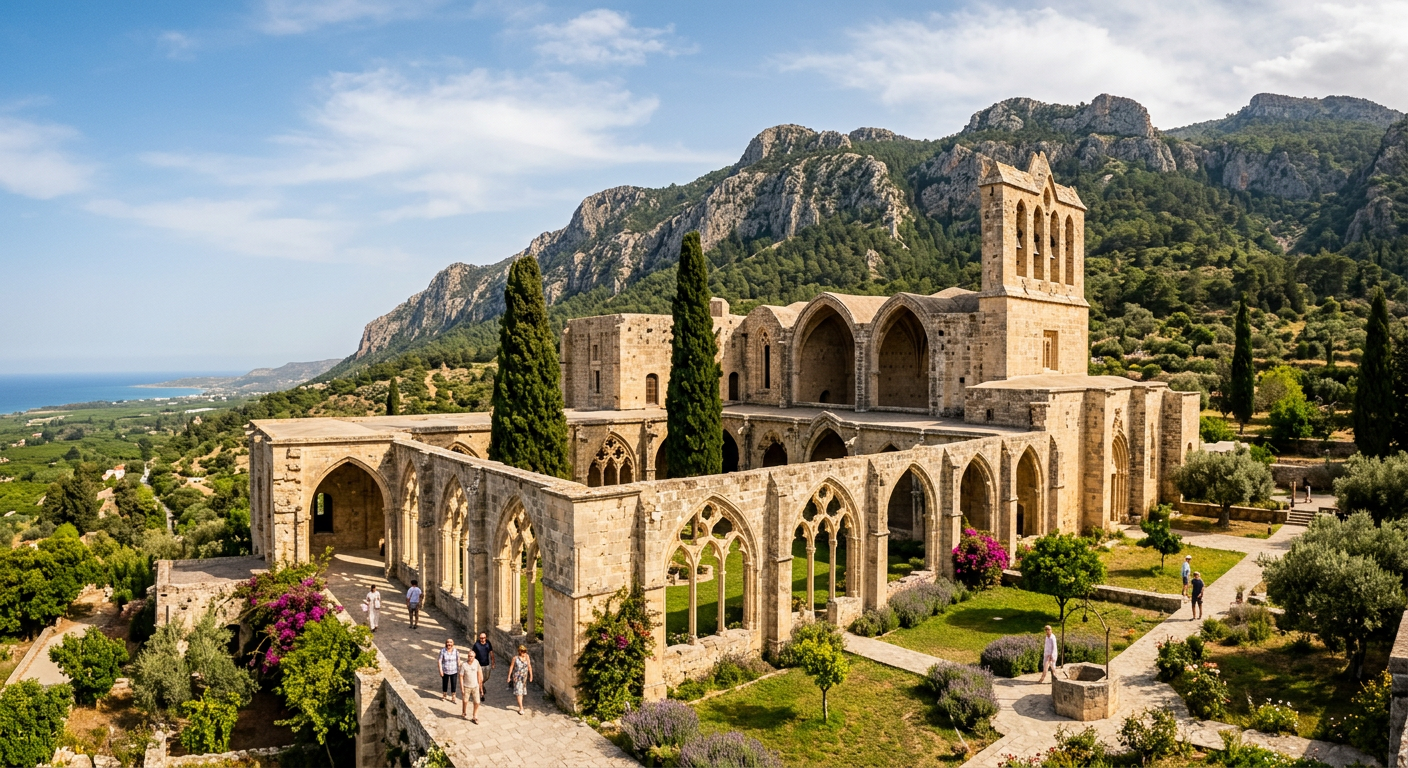 Bellapais Manastırı’nın gotik kemerleri