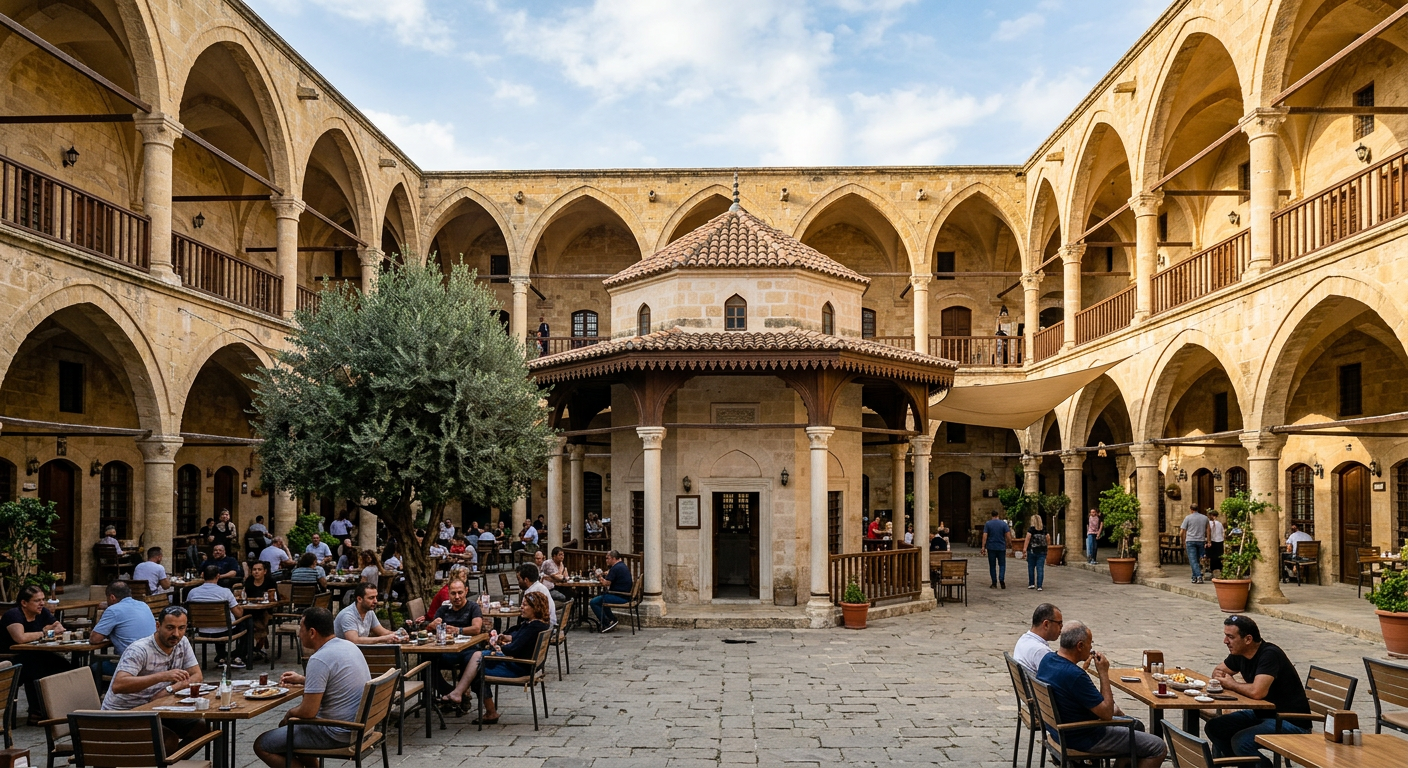 Lefkoşa Büyük Han avlusu