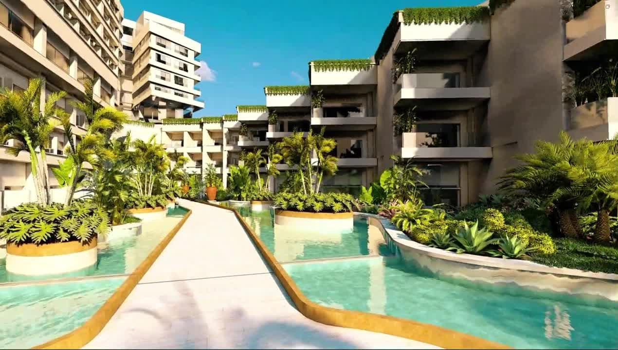 Lord Lagoon Hotel konaklama blokları ve lagün havuzu